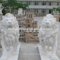 Customize Design Hand Carved stone lion,travertine stone lion